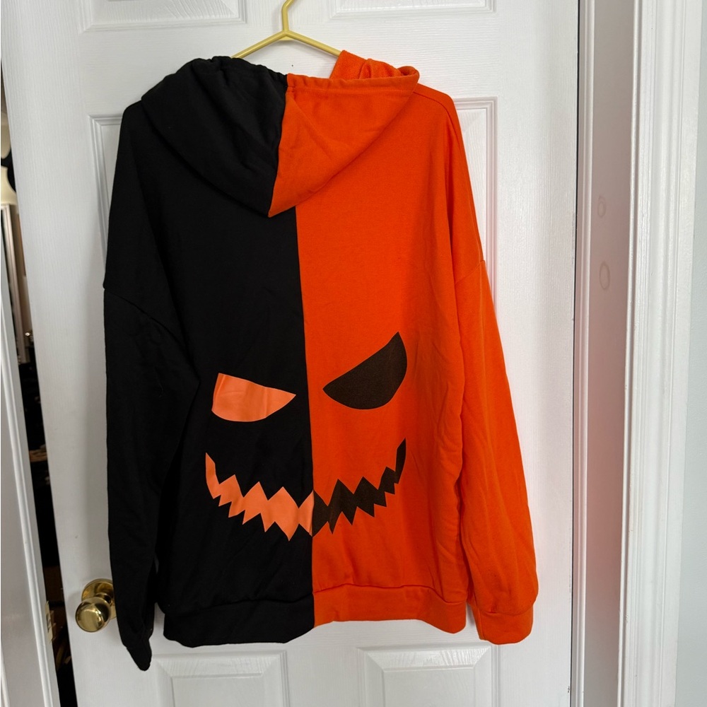 Black and Orange Halloween Hoodie
